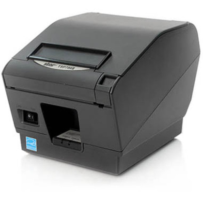 Star Micronics TSP700II Thermal Receipt and Label Printer, Ethernet, CloudPRNT, WLAN, USB, Two Peripheral USB - Cutter, External Power Supply Needed, Gray