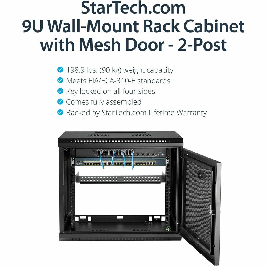 19″ Display 9U Rack mounted