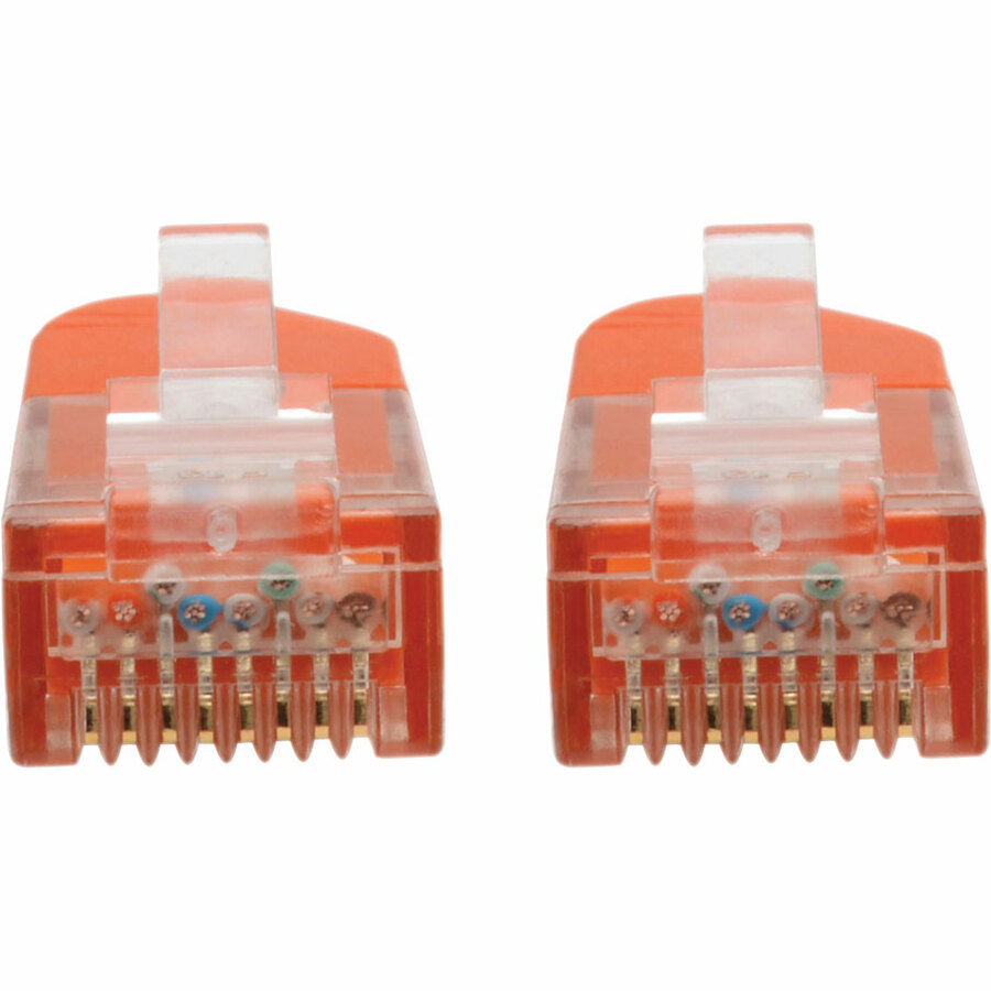 Eaton Tripp Lite Series Cat6 Gigabit Molded (UTP) Ethernet Cable (RJ45 M/M), PoE, Orange, 15 ft. (4.57 m)