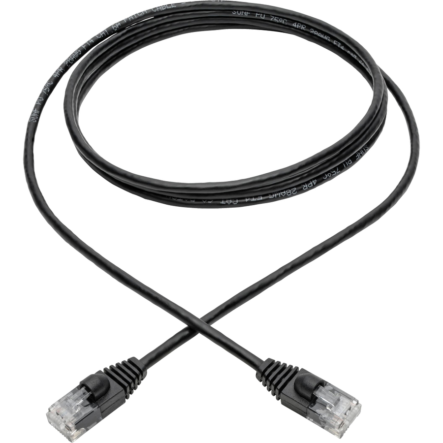 Tripp Lite by Eaton Cat6a 10G Snagless Molded Slim UTP Ethernet Cable (RJ45 M/M) Black 6 ft. (1.83 m)