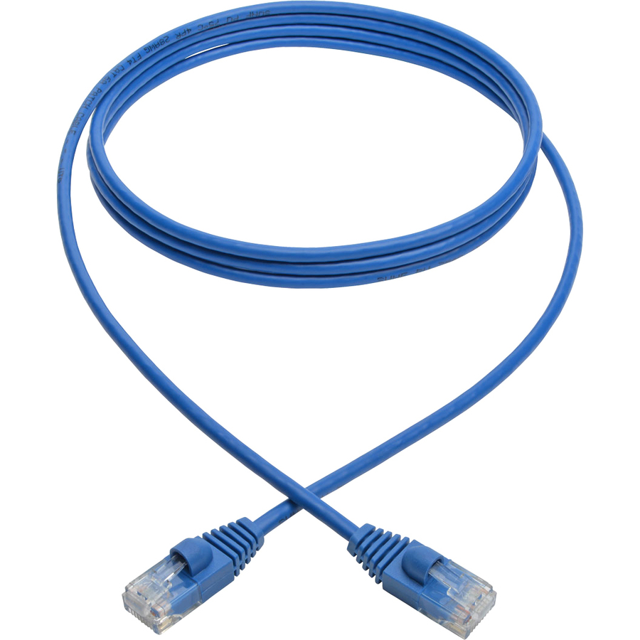 Tripp Lite by Eaton Cat6a 10G Snagless Molded Slim UTP Ethernet Cable (RJ45 M/M) Blue 6 ft. (1.83 m)