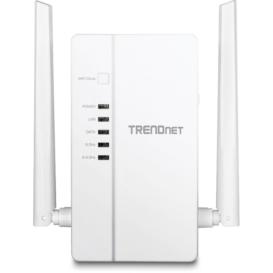 TRENDnet Wi-Fi Everywhere Powerline 1200 AV2 Dual-Band AC1200 Wireless Access Point Kit, Includes 1 x TPL-430AP And 1 x TPL-423E, 3 x Gigabit Ports, Easy Installation, White, TPL-430APK