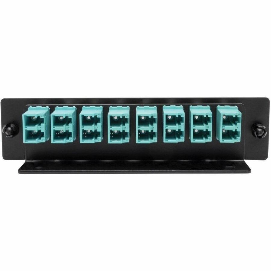 Tripp Lite by Eaton High-Density Fiber Adapter Panel (MMF/SMF) 8 LC Duplex Connectors Black