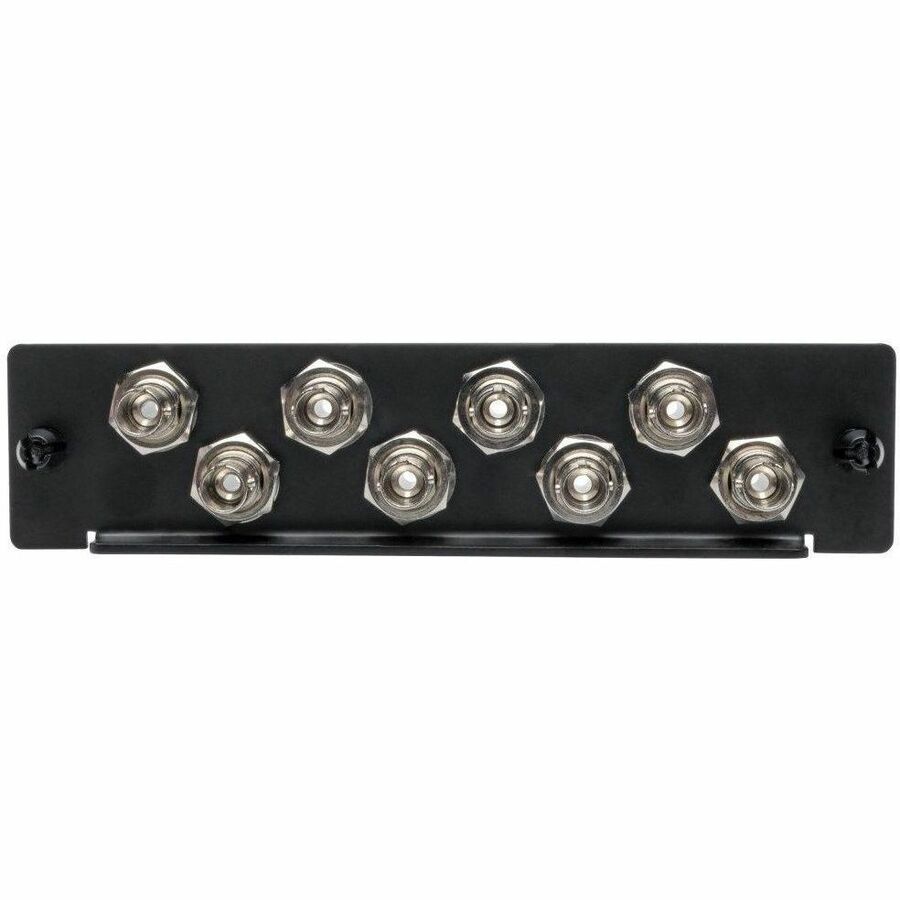 Eaton Tripp Lite Series High-Density Fiber Adapter Panel (MMF/SMF), 8 ST Simplex Connectors, Black