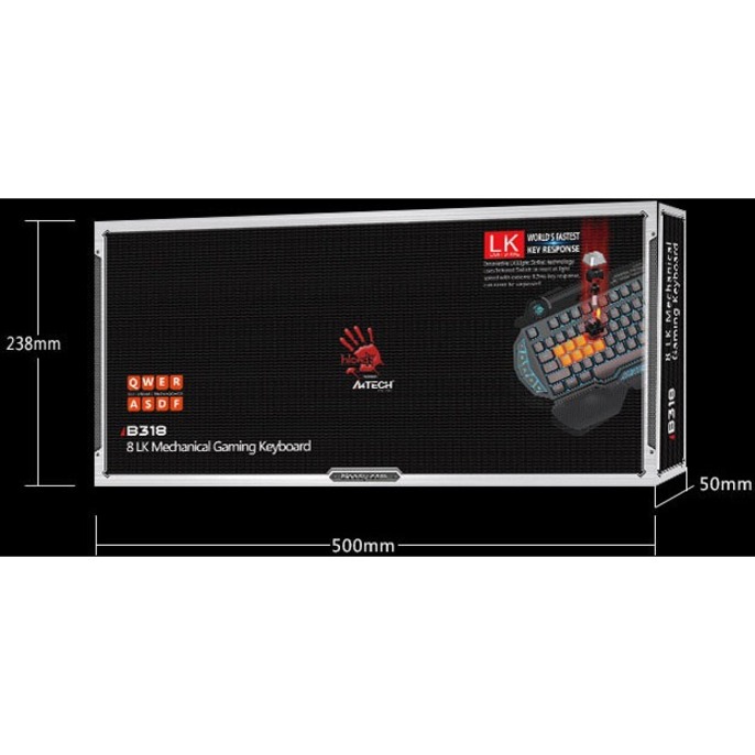 BLOODY SEMI OPTICAL GAMING KEYBOARD — alternate view 1