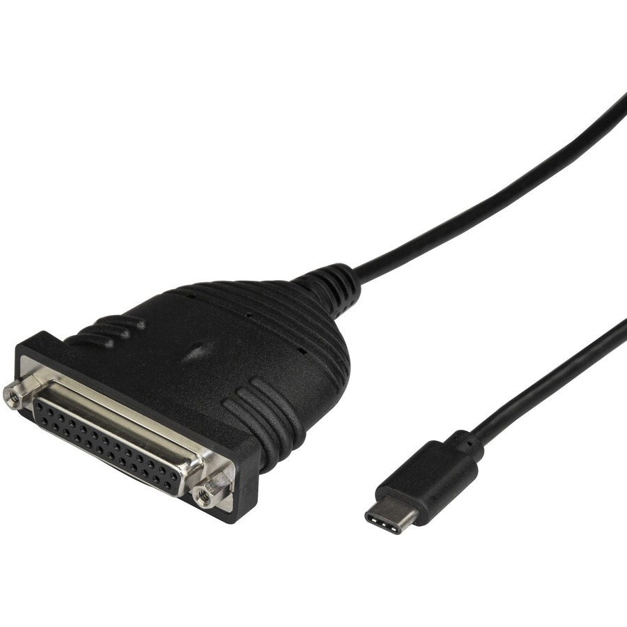 StarTech.com USB C to Parallel Printer Cable - USB to DB25 - Printer Cable Adapter - USB C Printer Cable - Bus Powered
