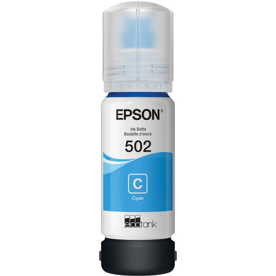 Epson T502, Cyan Ink Bottle - Inkjet - Cyan