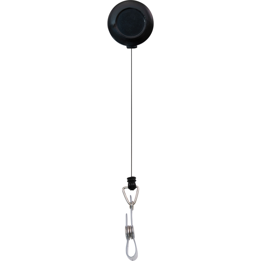 Advantus Translucent Retractable ID Card Reel With Snaps