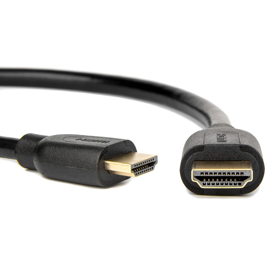 Rocstor Premium 10 ft 4K High Speed HDMI to HDMI M/M Cable - Ultra HD HDMI 2.0 Supports 4k x 2k at 60Hz with resolutions up to 3840x2160p and 18Gbps Bandwidth - HDMI 2.0 to HDMI 2.0 Male/Male - HDMI 2.0 for HDTV, DVD Player, Stereo Receiver, Digital Signage Projector, Gaming Console, Audio/Video Device, TV, Digital Video Recorder - 10 ft (3m) - 1 Retail Pack - 1 x HDMI Male - 1 x HDMI Male - Gold Plated Connectors - Shielding - Black - HDMI CABLE ULTRA HD 4Kx2K