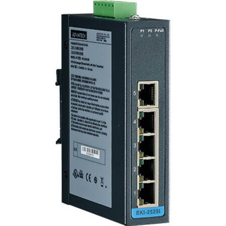 Advantech 5-Port Ethernet Switch w/ Wide Temp