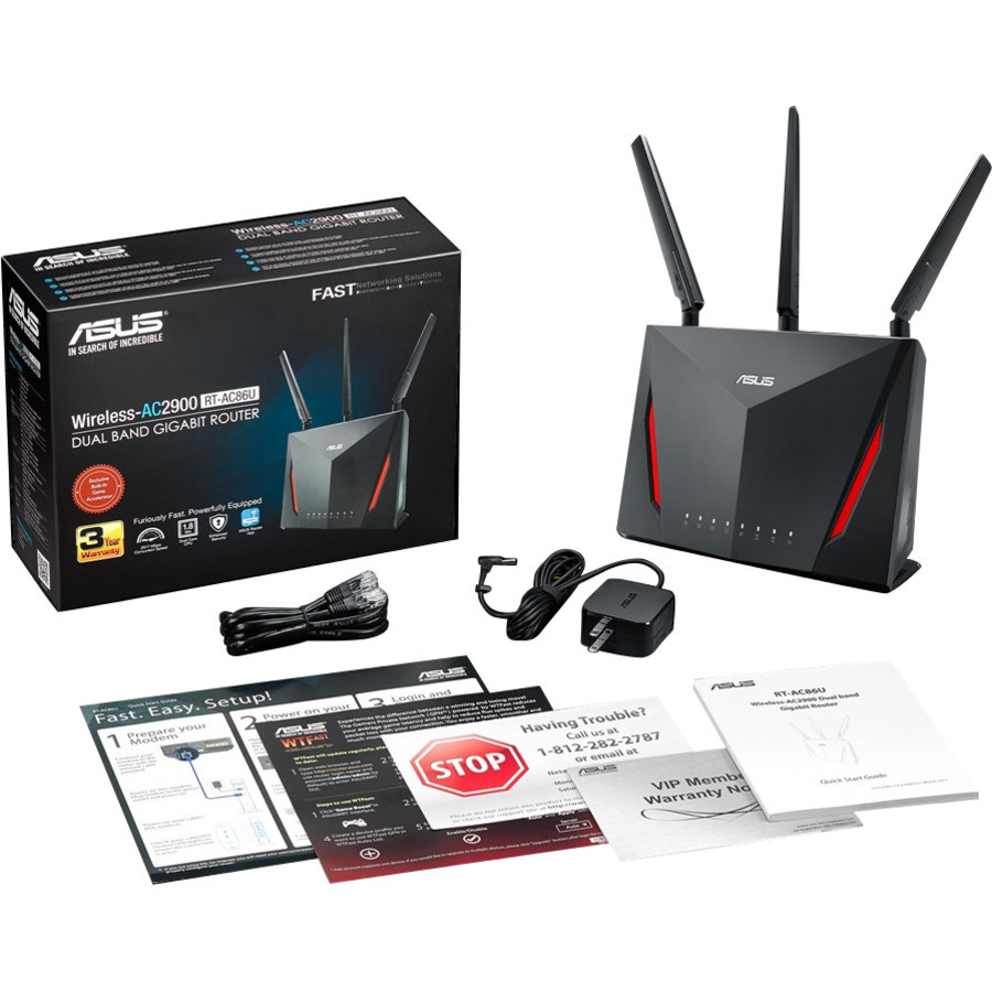 Asus AirMesh RT-AC86U Wi-Fi 5 IEEE 802.11ac Ethernet Wireless Router