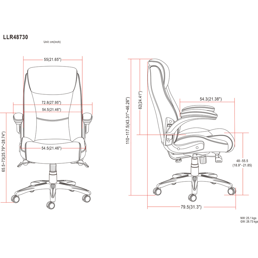 LLR 48730 Lorell Wellness by Design Revive Executive Office