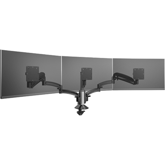 Chief Kontour K1C330B Mounting Arm for Monitor, All-in-One Computer - Black - TAA Compliant - 3 Display(s) Supported - 24" Screen Support - 60 lb Load Capacity - 100 x 100, 75 x 75 - 1 Each
