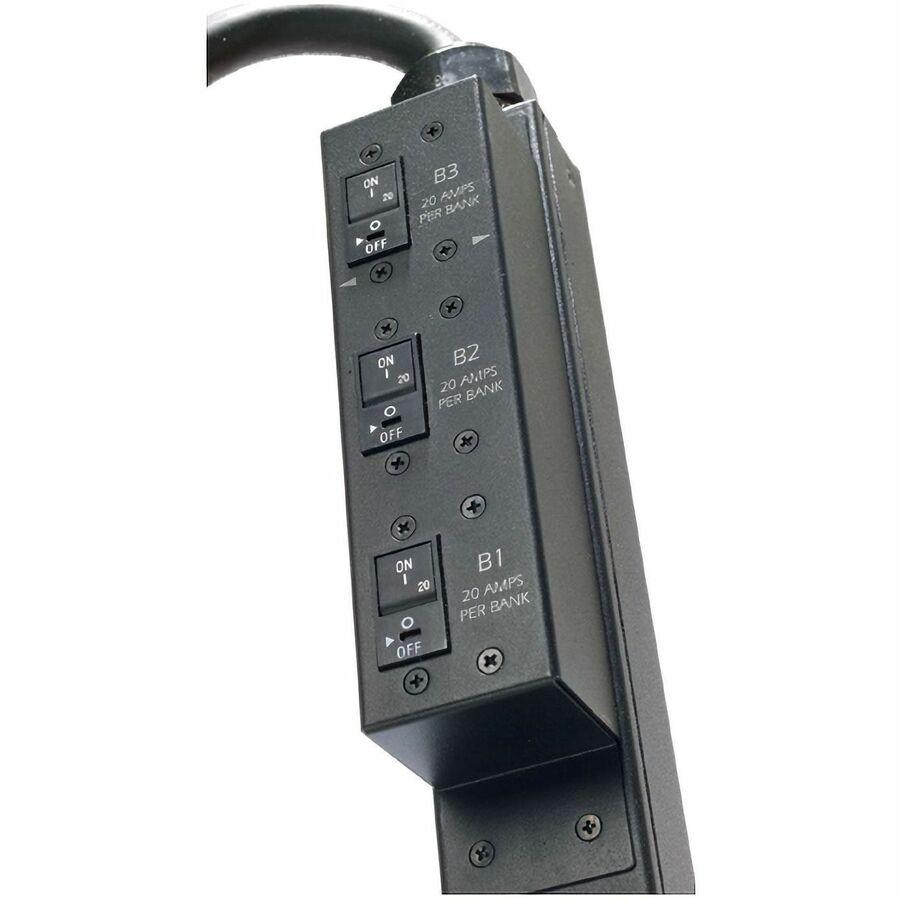 APC NetShelter Basic Rack PDU, Zero U, 12.5kW, 208V, 30 C13 and 6 C19 outlet, 10ft input cord