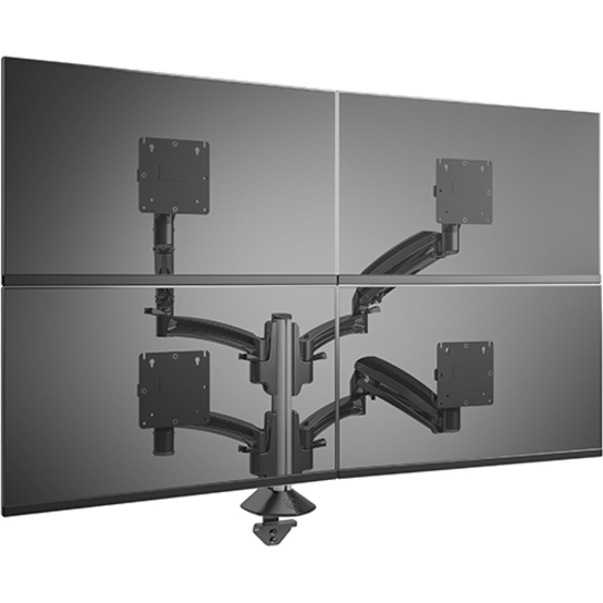 Chief Kontour K1C420B Mounting Arm for Monitor, TV, All-in-One Computer - Black - TAA Compliant - 4 Display(s) Supported - 36" Screen Support - 80 lb Load Capacity - 75 x 75, 100 x 100 - 1 Each