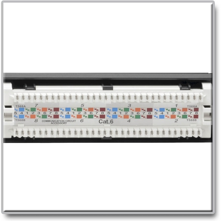 Tripp Lite by Eaton Cat6 24-Port Patch Panel - PoE+ Compliant 110/Krone 568A/B RJ45 Ethernet 1U Rack-Mount TAA