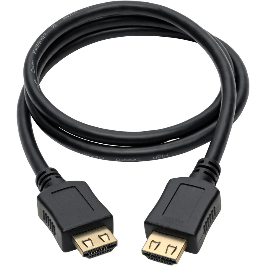 Tripp Lite by Eaton High-Speed HDMI Cable Gripping Connectors 4K (M/M) Black 3 ft. (0.91 m)