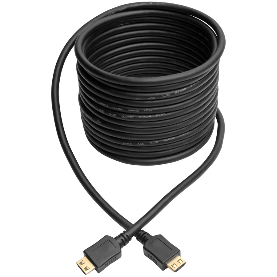 Tripp Lite by Eaton High-Speed HDMI Cable Gripping Connectors 4K (M/M) Black 20 ft. (6.09 m)