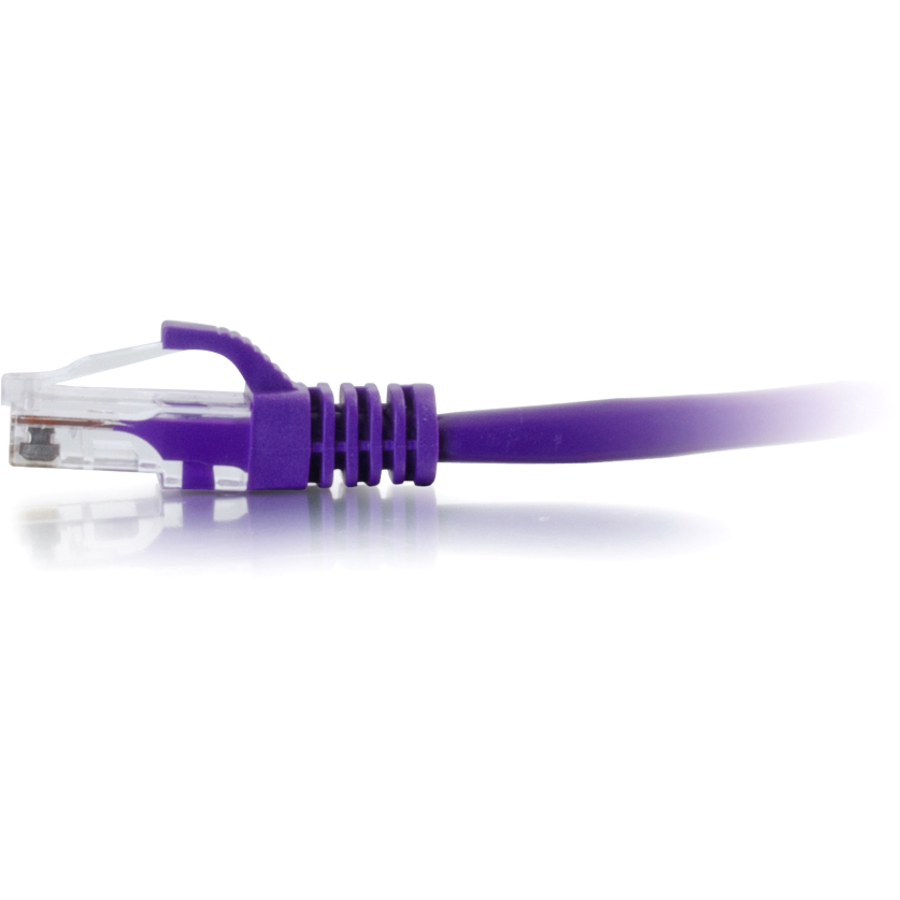 C2G 1ft Cat6 Ethernet Cable - Snagless Unshielded (UTP) - Purple