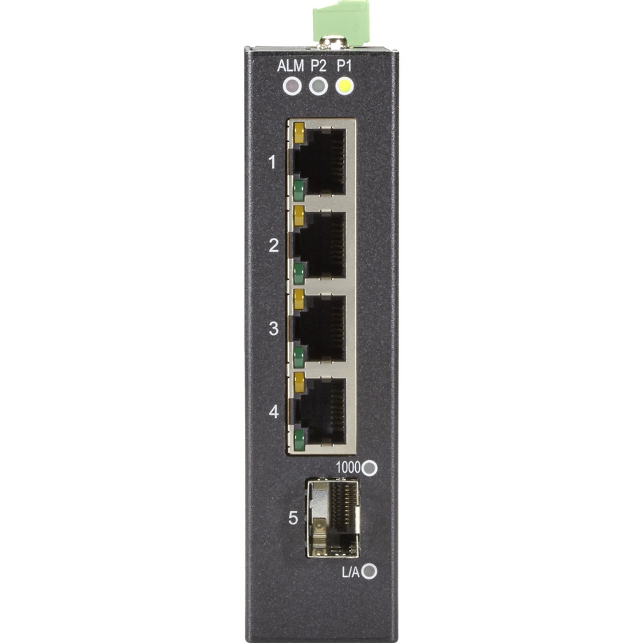 Black Box Industrial Gigabit Ethernet Switch - Extreme Temperature, 5-Port