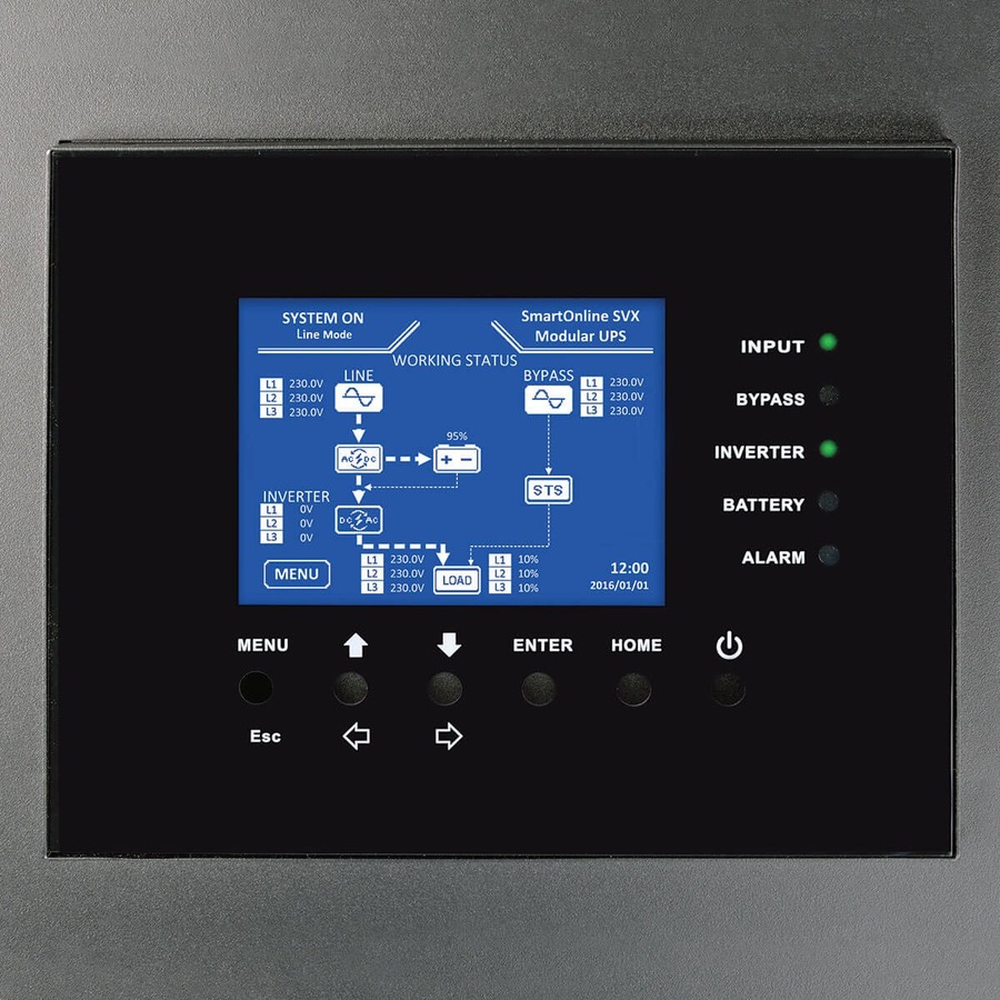 Tripp Lite by Eaton SmartOnline SV Series 40kVA Small-Frame Modular Scalable 3-Phase On-Line Double-Conversion 208/120V 50/60 Hz UPS System, 3 Battery Modules