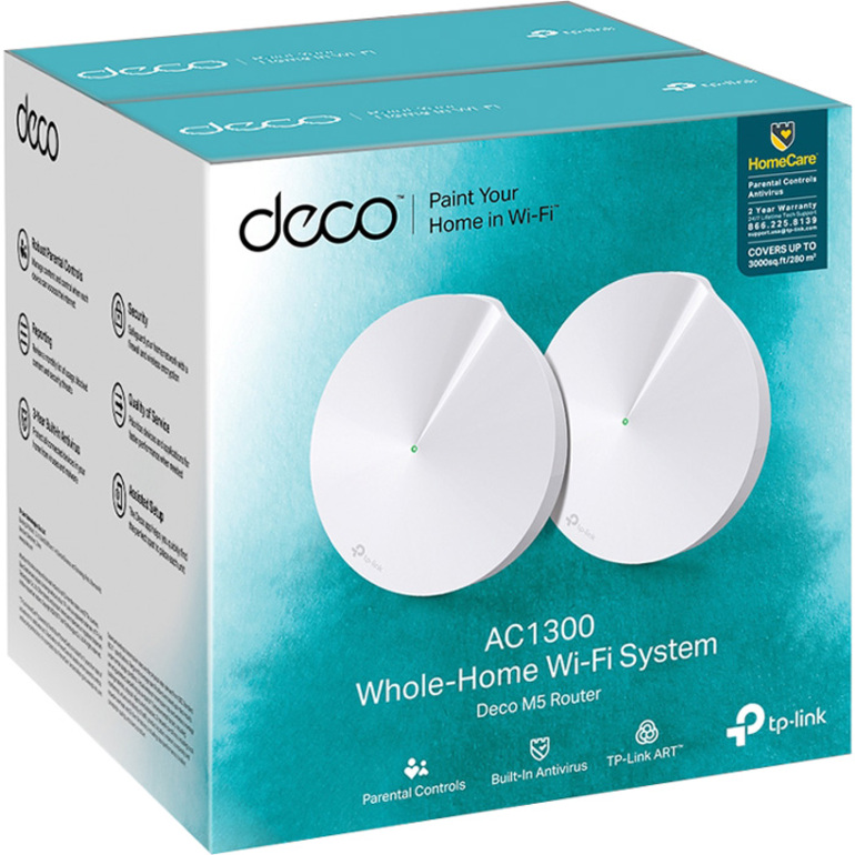 TP-Link (Deco M5) AC1300 Whole Home Mesh WiFi System - Up to 3,800