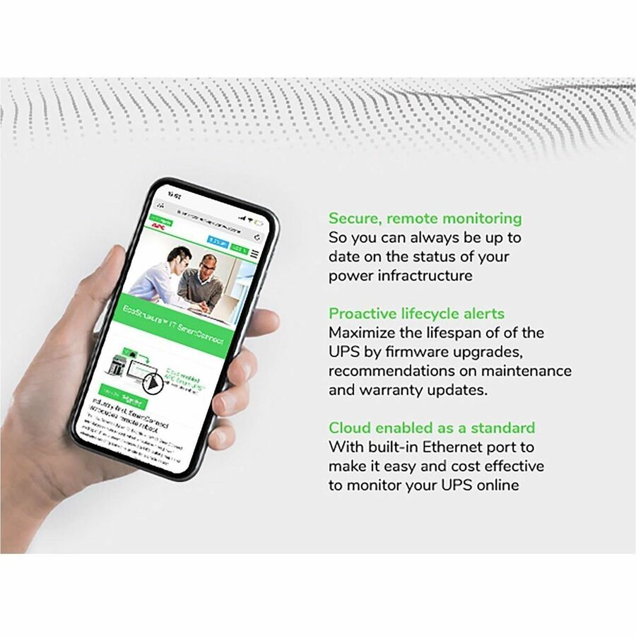 APC Smart-UPS C, Line Interactive, 1440VA, Tower, 120V, 8x NEMA 5-15R outlets, SmartConnect port, USB and Serial communication, AVR, Graphic LCD