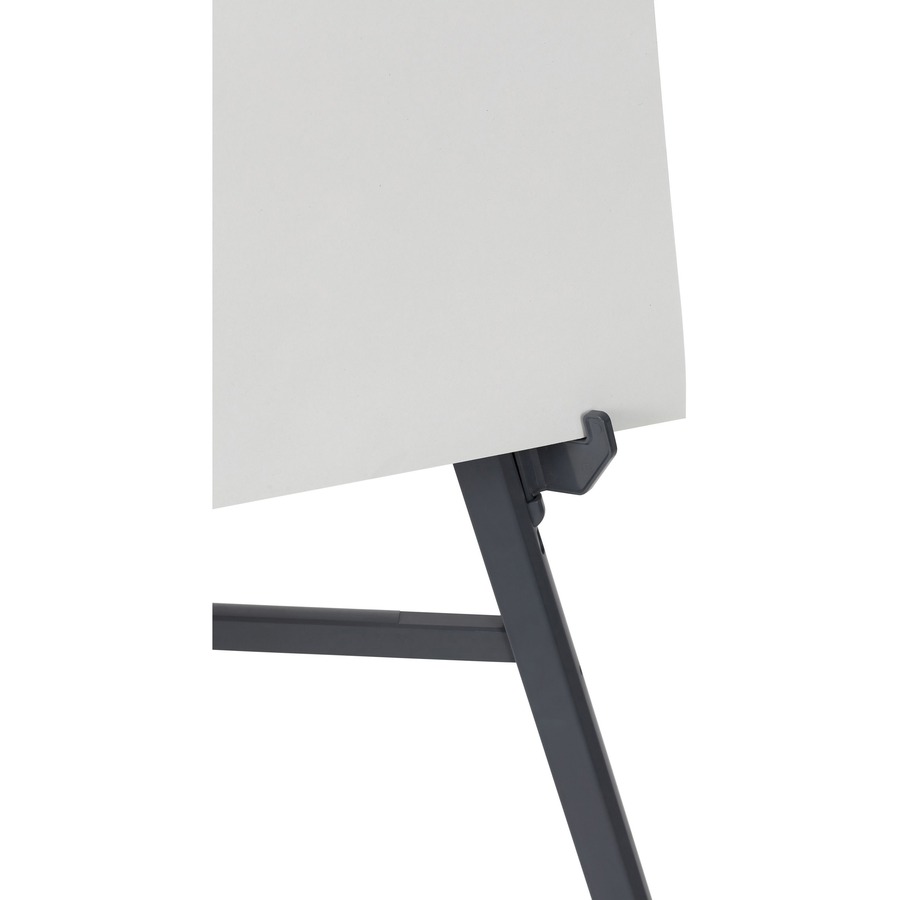 MasterVision Quantum Heavy-duty Display Easel - 25 lb Load Capacity - 31.9" Height x 36.7" Width x 61.2" Depth - Floor, Tabletop - ABS Plastic - Gray