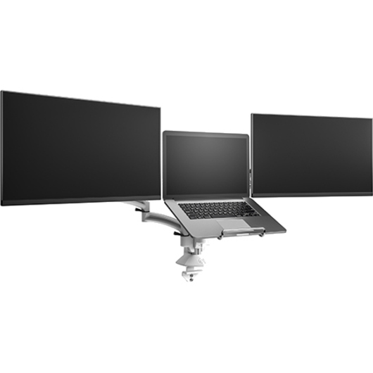 Chief Kontour K1C330W Desk Mount for Monitor, All-in-One Computer - White - TAA Compliant - 3 Display(s) Supported - 24" Screen Support - 60 lb Load Capacity - 75 x 75, 100 x 100 - 1 Each