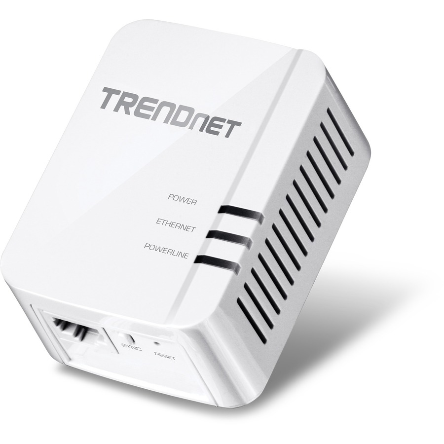 TRENDnet Powerline 1300 AV2 Adapter Kit, Includes 2 x TPL-422E Powerline Ethernet Adapters, IEEE 1905.1 & IEEE 1901, Gigabit Port, Range Up To 300m (984 ft), Simple Installation, White, TPL-422E2K