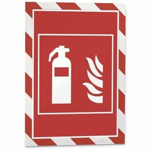 DURABLE DURAFRAME Document Frame - Holds 8.50" x 11" Insert - Rectangle - Surface - Horizontal, Vertical - Magnetic, Self-adhesive, Sturdy - Red, White - 2 / Pack