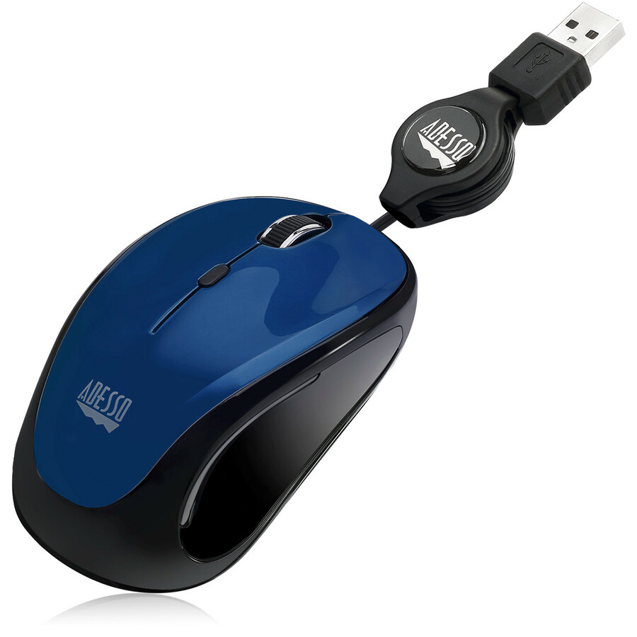 Adesso iMouse S8L - USB Illuminated Retractable Mini Mouse