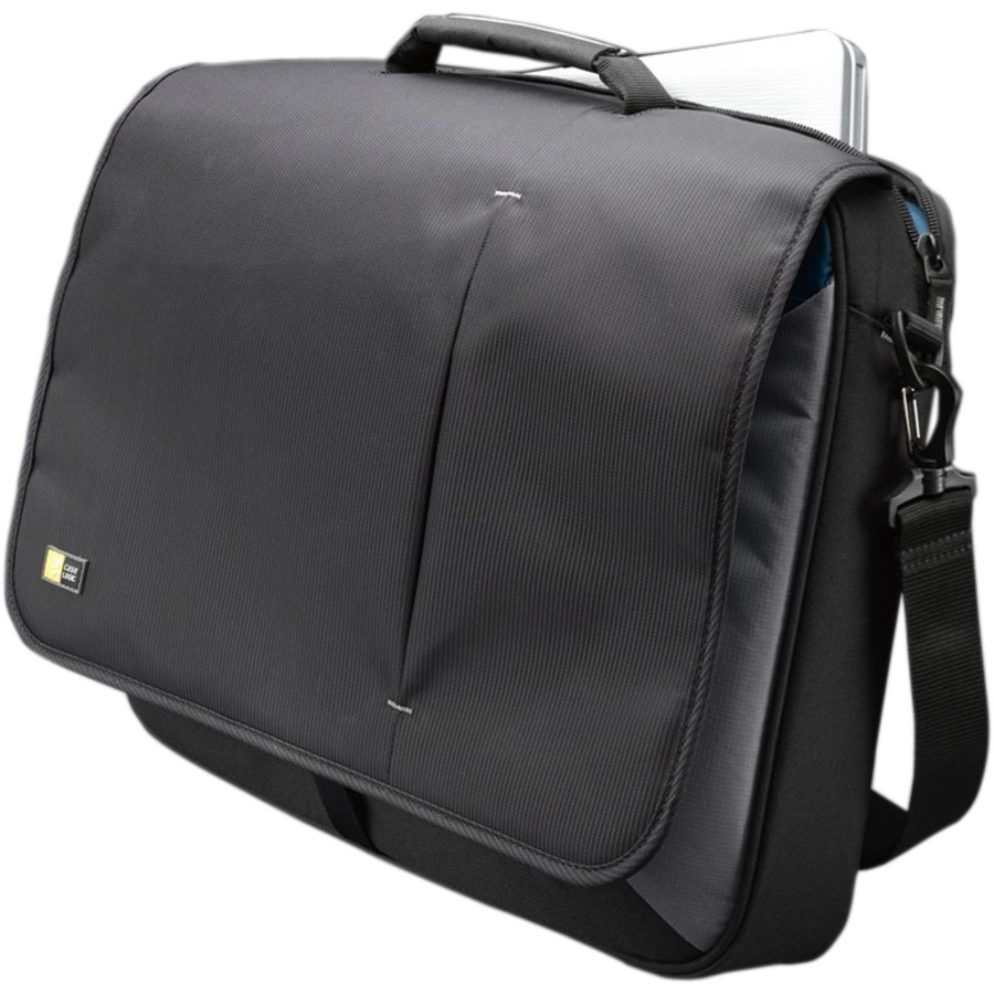Case Logic VNM-217 Carrying Case (Messenger) for 17" Notebook, Accessories, Mouse, iPod, Cell Phone, Pen - Black