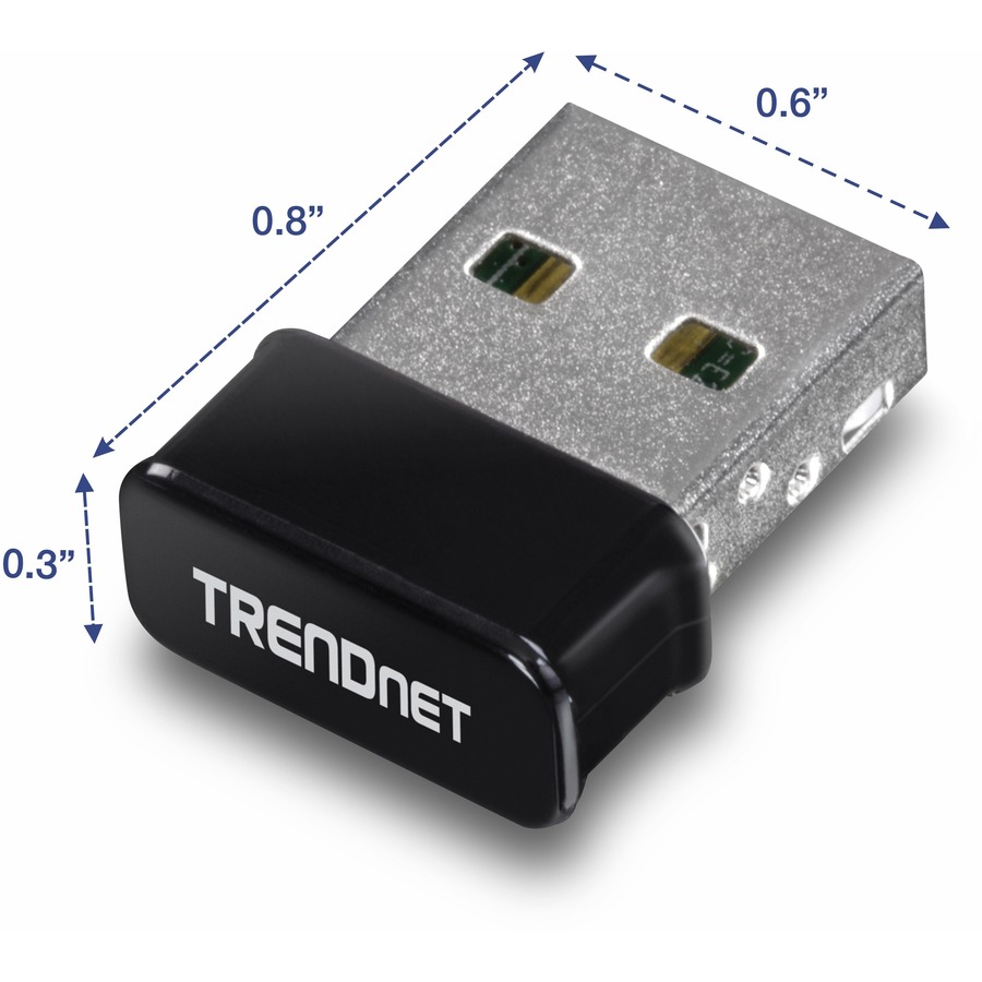 TRENDnet Micro N150 Wireless & Bluetooth 4.0 USB Adapter, Class 1, N150, Up to 150Mbps WiFi N, TBW-108UB