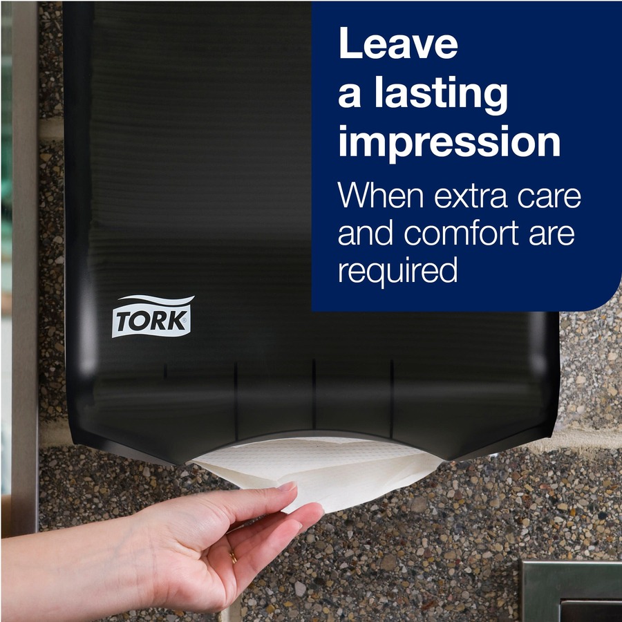 Tork Quickview C-Fold/Multifold Towel Dispenser - C Fold, Multifold Dispenser - 18" (457.20 mm) Height x 11.80" (299.72 mm) Width x 6.30" (160.02 mm) Depth - Plastic - Smoke - Translucent, Impact Resistant - Paper Towel Dispensers - TRK73TR