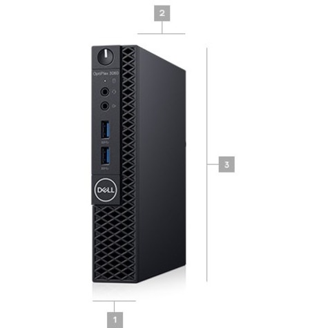 Dell OptiPlex 3000 3060 Desktop Computer - Intel Core i5 8th Gen i5-8500T 2.10 GHz - 4 GB RAM DDR4 SDRAM - 500 GB HDD - Micro PC