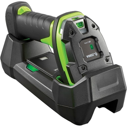 Zebra DS3678-DP2FCC3VTNA rugged cordless handheld area imager in industrial green — alternate view 1