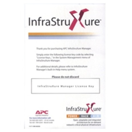 APC by Schneider Electric InfraStruXure Manager - License - License - 25 Node - Standard - PC