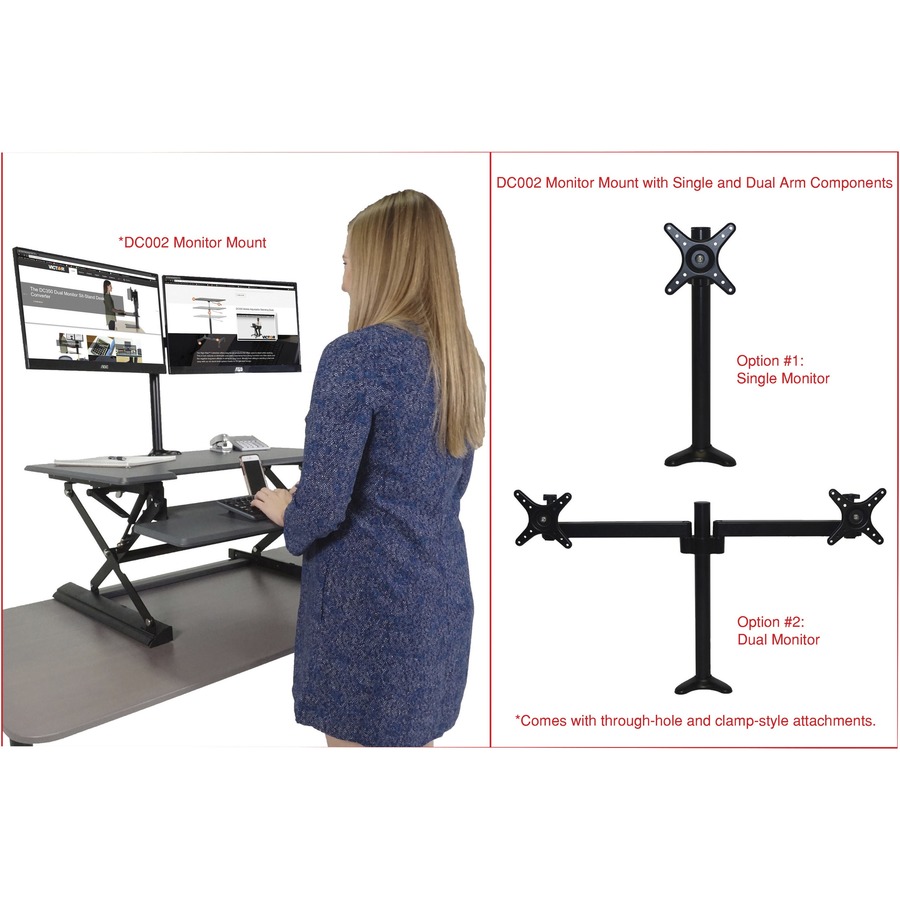 High Rise™ Height Adjustable Standing Desk with Keyboard Tray