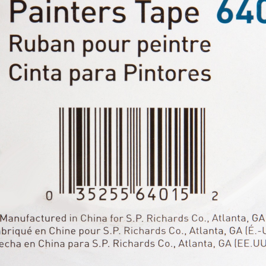 Business Source Multisurface Painter's Tape - 60 yd Length x 1" Width - 5.5 mil Thickness - 2 / Pack - Blue