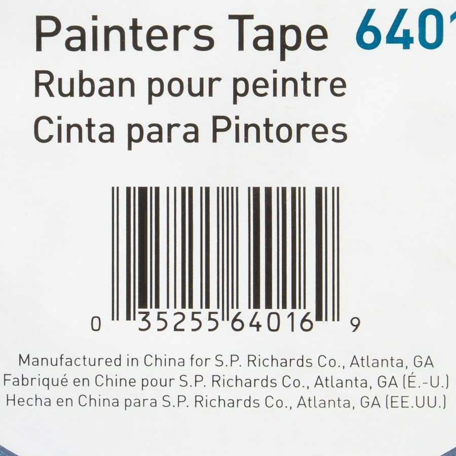 Business Source Multisurface Painter's Tape - 60 yd Length x 2" Width - 5.5 mil Thickness - 2 / Pack - Blue