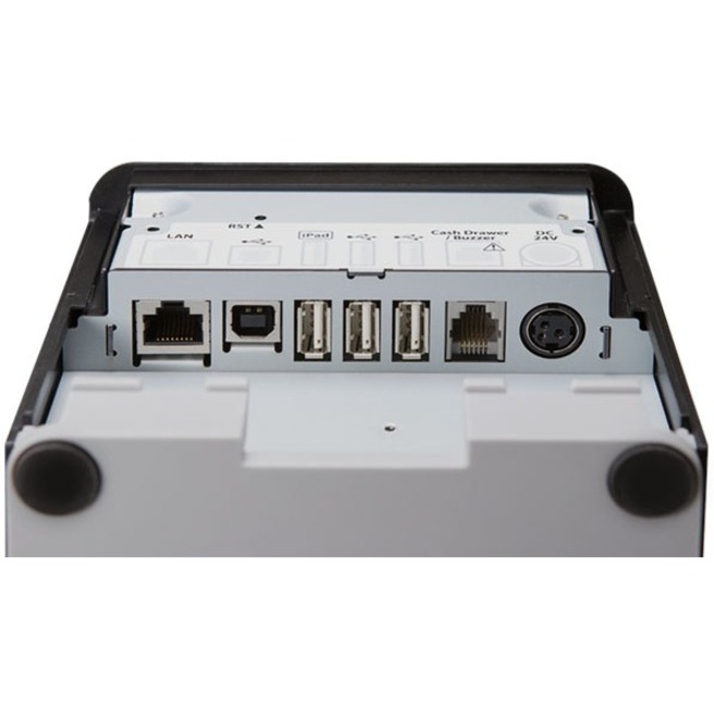Star Micronics mC-Print3, Thermal, Ethernet (LAN), USB, Lightning, CloudPRNT - 3" Receipt Printer - 250mm/sec - Monochrome - Auto Cutter - Black Color - External Power Supply Included