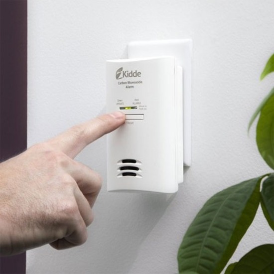 Kidde Carbon Monoxide Alarm - Wired - 220 V AC - Audible - Wall Mountable