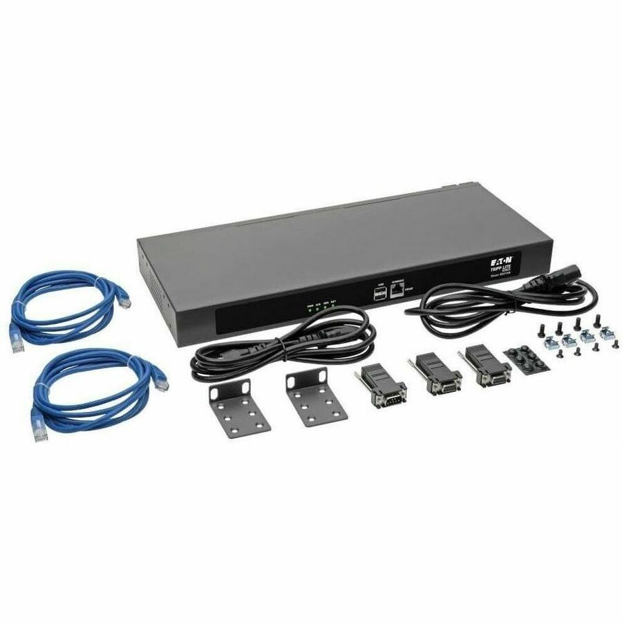 Tripp Lite by Eaton 48-Port Console Server USB Ports (2) - Dual GbE NIC 4 Gb Flash Desktop/1U Rack TAA