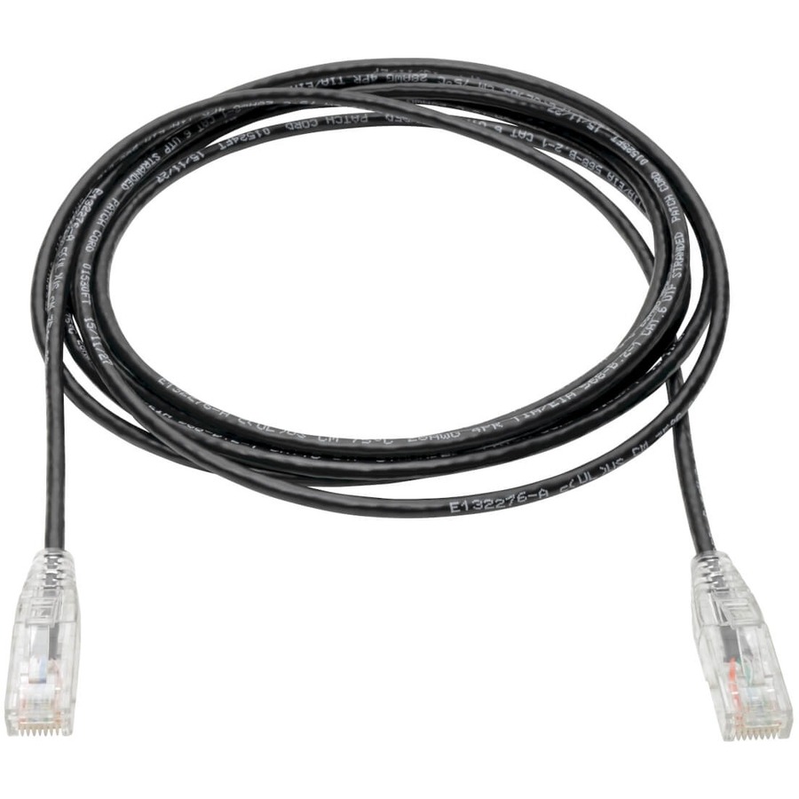 Tripp Lite by Eaton Cat6 Gigabit Snagless Slim UTP Ethernet Cable (RJ45 M/M) PoE Black 10 ft. (3.05 m)