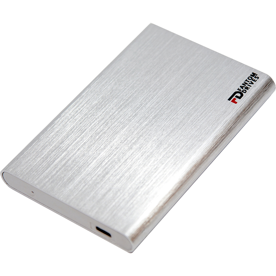 Fantom Drives FD GFORCE 3.1 - 240GB Portable SSD - USB 3.1 Gen 2 Type-C 10Gb/s - Silver - Win Plug and Play - Made with High Quality Aluminum - Transfer Speed up to 560MB/s - 3 Year Warranty - (CSD240S-W)