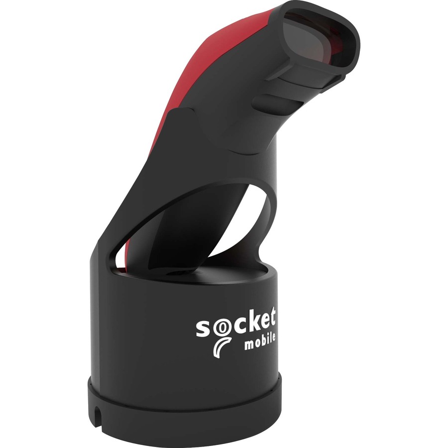 Socket Mobile SocketScan&reg; S730, Laser Barcode Scanner, Red & Black Charging Dock