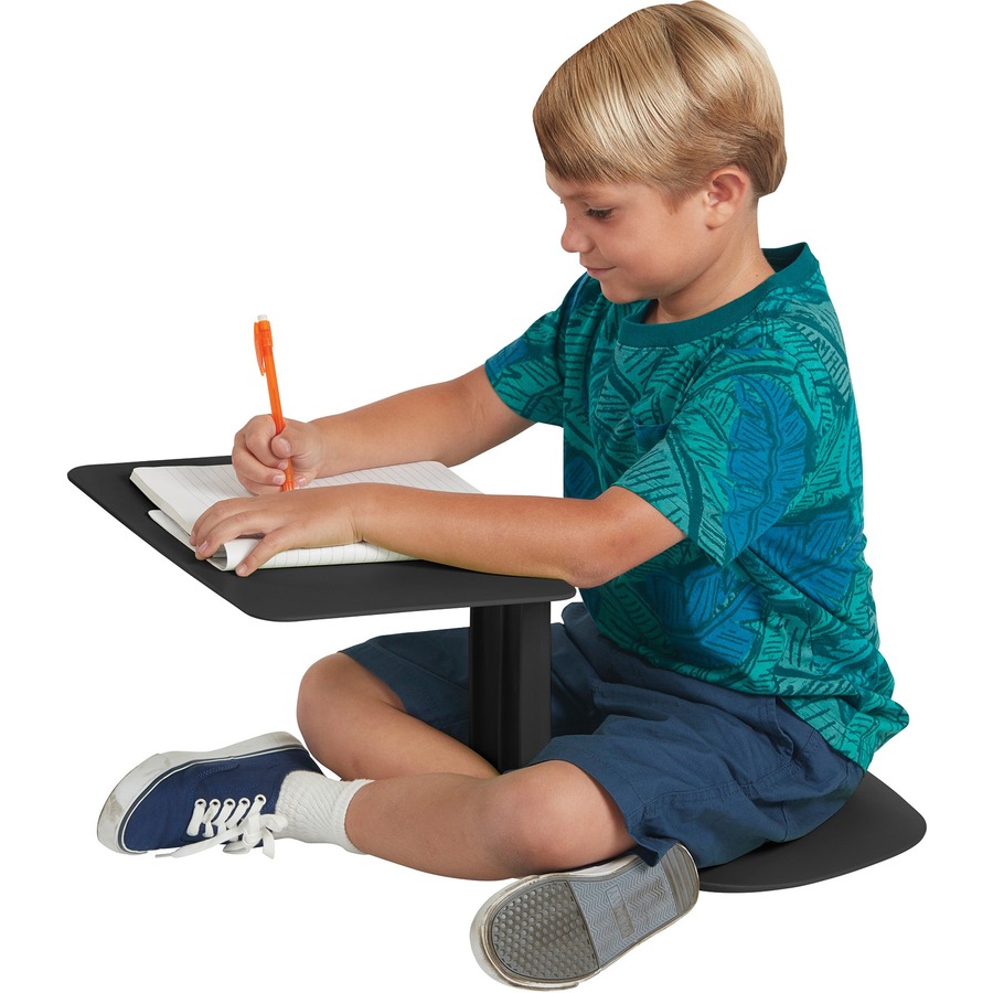 ECR4KIDS The Surf 1-piece Seat/Desk - 11" Height x 14.2" Width - Black - Polypropylene, Plastic - Educational Seating - ELR15810BK