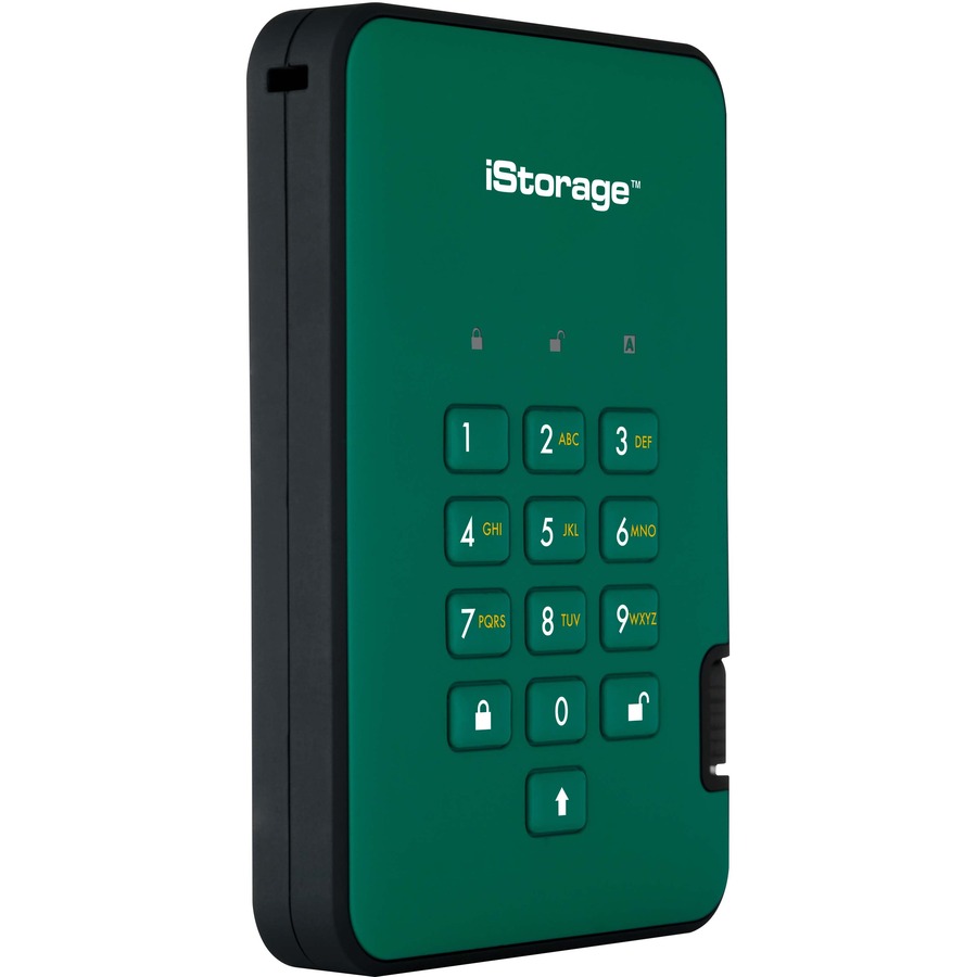 iStorage diskAshur2 SSD 2 TB Secure Portable Solid State Drive | Password protected |Dust/Water Resistant | Hardware encryption. IS-DA2-256-SSD-2000-GN