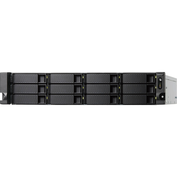 QNAP TS-1277XU-RP-2600 12-Bay 2U Rackmount NAS Server - iSCSI IP-SAN with Redundant Power Supply (TS-1277XU-RP-2600-8G-US)